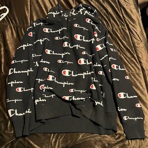Champion Black Reverse Weave Sweatshirt